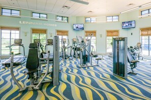 Fitness facility - Two-story home with amazing pool, pool spa, game rooms, & washer/dryer (Champions Gate)