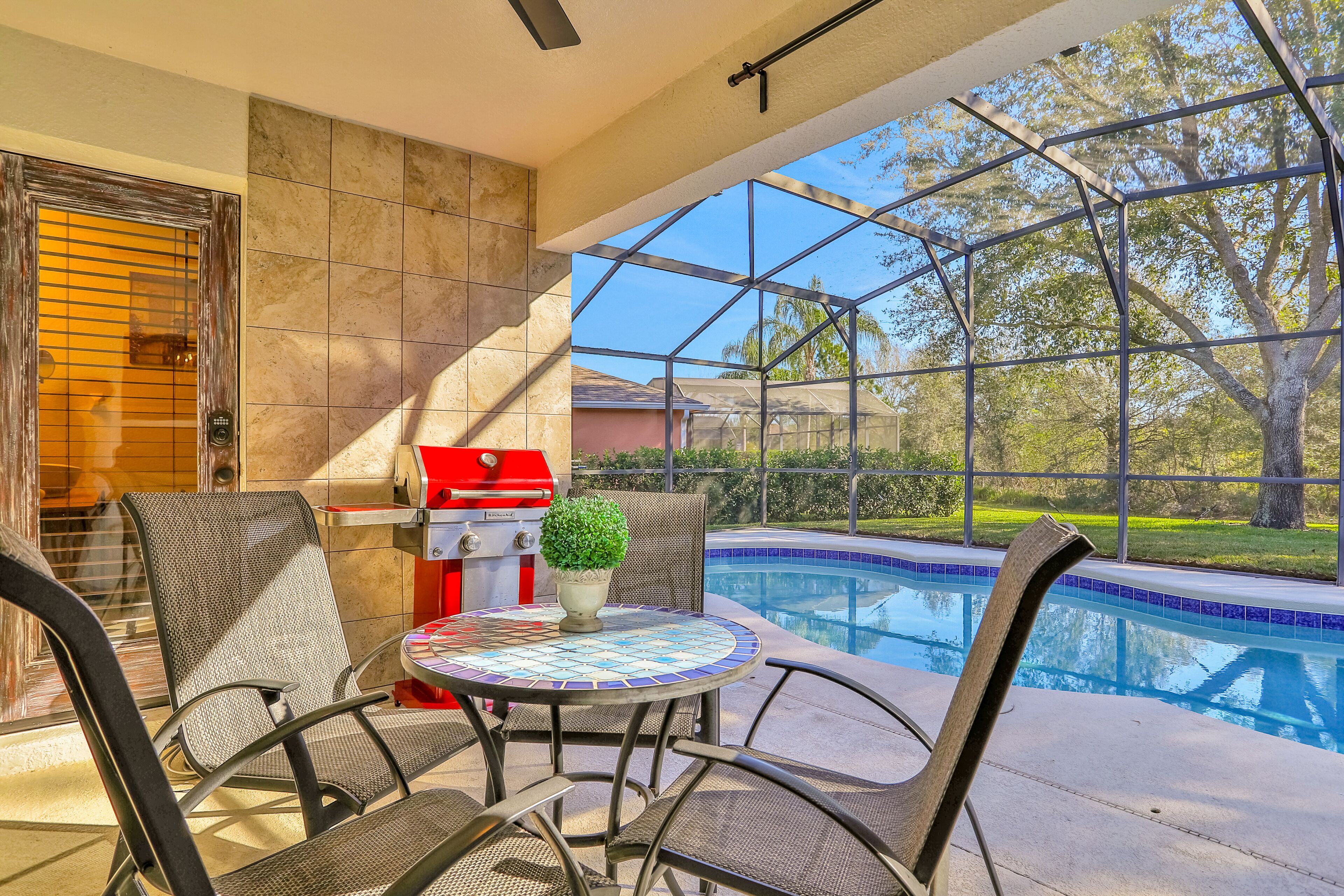 A heated pool