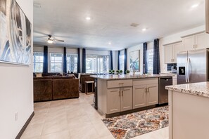 Interior - Large open-concept home with private pool, pool table-Dogs Welcome (Davenport)