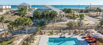 New St. George Island Beach Rental | Private Pool, Golf Cart Included, Pet Friendly, Direct Beach Access