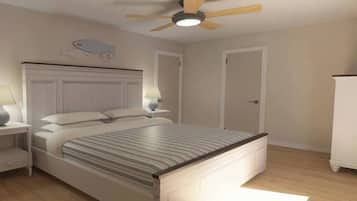 4 soverom, strykejern/-brett, wi-fi og sengetøy