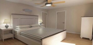 4 soverom, strykejern/-brett, wi-fi og sengetøy