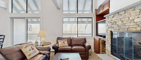 TV, DVD player, books