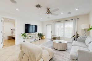 TV, table football, ping pong, books