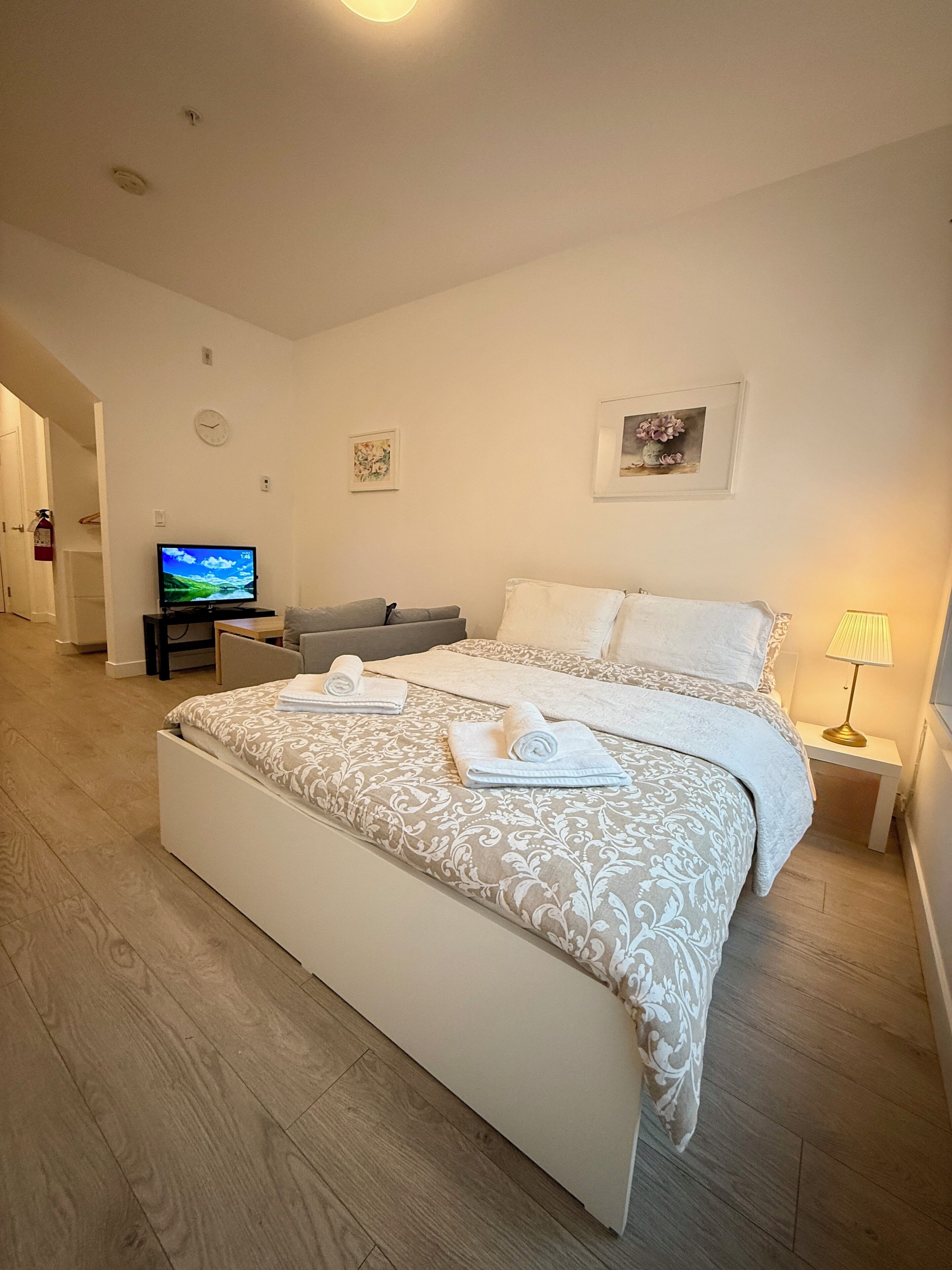 Bügeleisen/Bügelbrett, kostenloses WLAN, Bettwäsche, Rollstuhlgeeignet