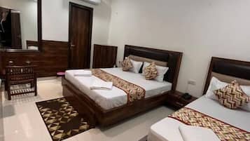Pillow-top beds, desk, iron/ironing board, free WiFi