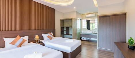 Deluxe Twin Room, Pool View | Garden view