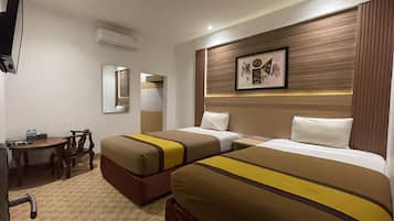 Quarto duplo luxo | Wi-Fi de cortesia, roupa de cama