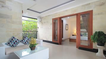 Economy suite, uitzicht op stad | Woonruimte