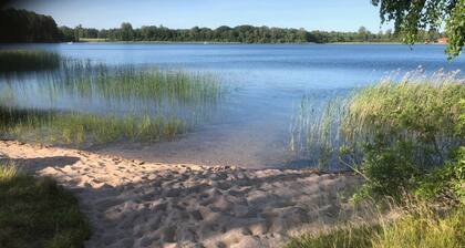 Cottage with private beach and sauna