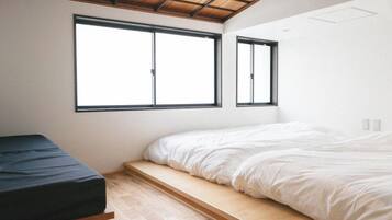 Desk, free WiFi, bed sheets