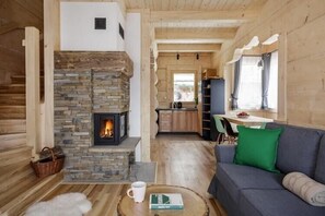 TV connectée, cheminée