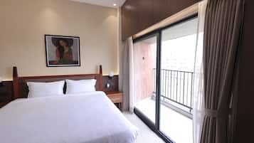 Dobbeltrom – premium, balkong, bakgårdsutsikt | Skrivebord og wi-fi (inkludert)