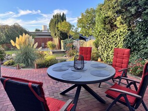 Outdoor dining - The KLEINE AUSZEIT in Visselhövede "Vacation means taking time out" (Visselhövede)