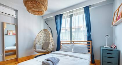 Peaceful 2-bedroom apartment with AC in vibrant İstanbul