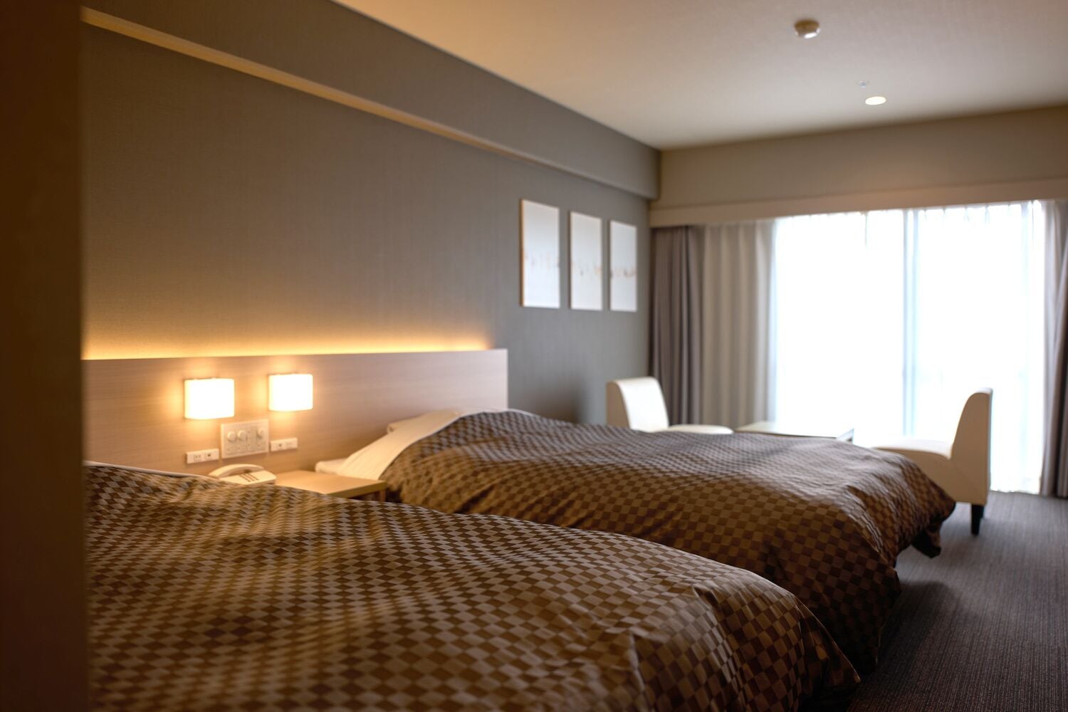 Twin Room, 2 Double Beds | In-room safe, desk, laptop workspace, free WiFi