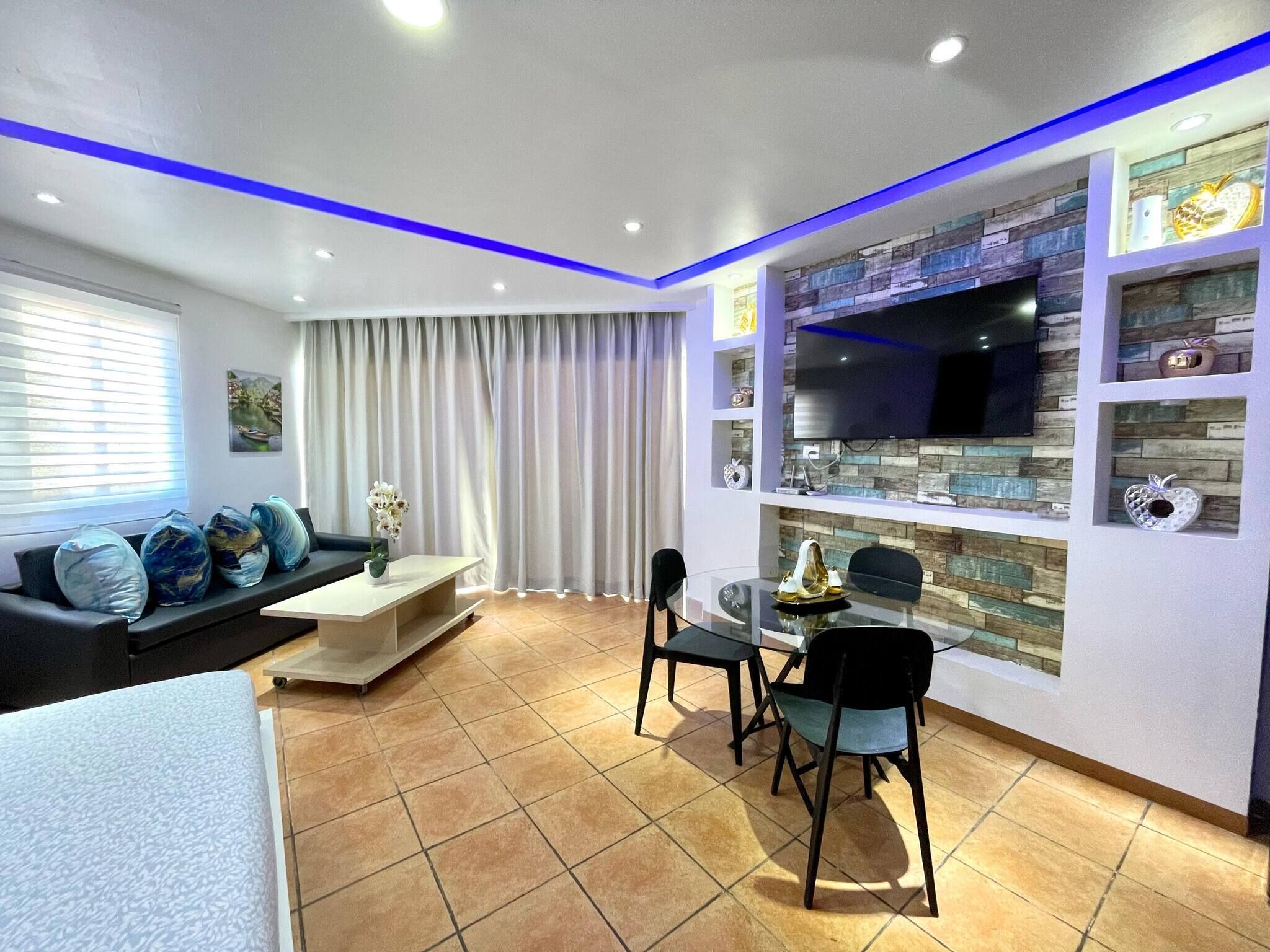 Leilighet, 1 soverom, røyk, balkong | Oppholdsrom