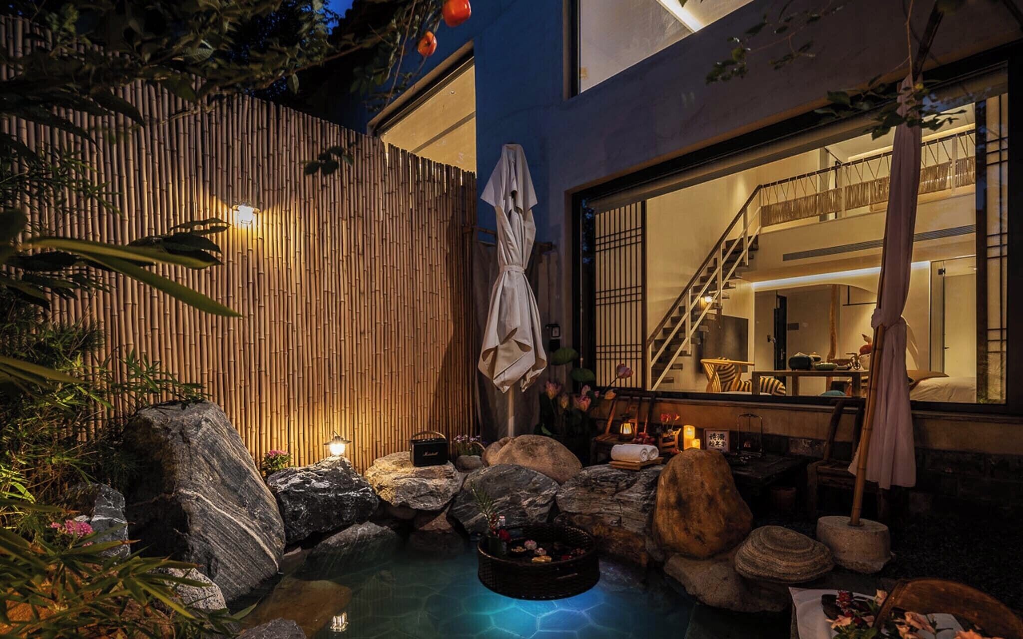 传统复式, 庭院景观 | 深泡浴缸