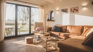 Living area - Vacation apartment Maila at Gulfhof Wangermeer - peace and quiet and close to the North Sea - Gulfhof (Wangerland)