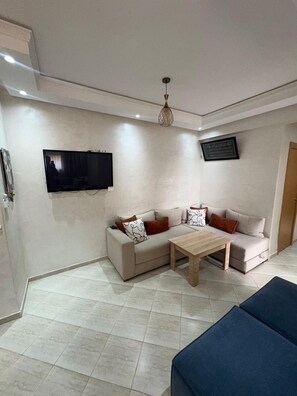 Apartment, 3 Bedrooms, Accessible, Garden View | Living room - Spacious 3BR Near Menara Gardens and Airport (Marrakech)