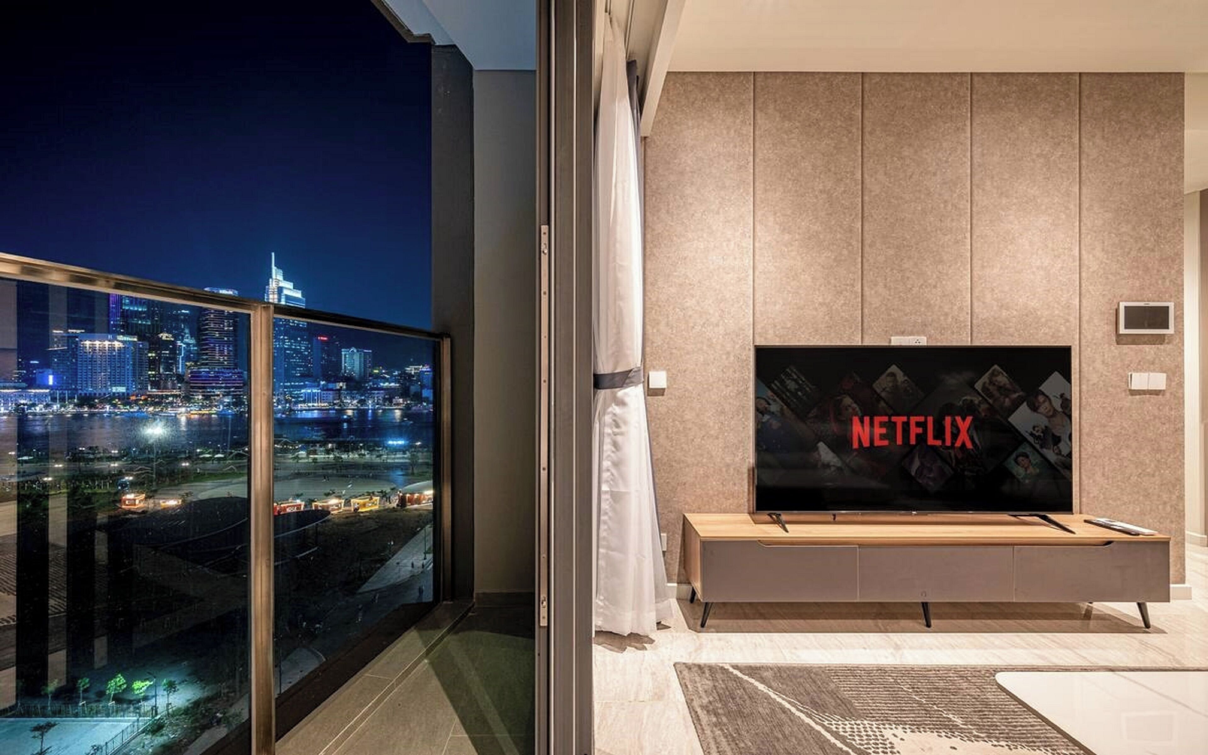 Luxury-Apartment, 2 Schlafzimmer, Balkon, Stadtblick | Blick auf die Stadt