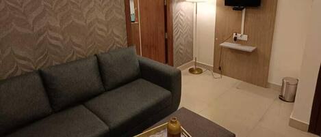 Suite, Stadtblick | Wohnbereich
