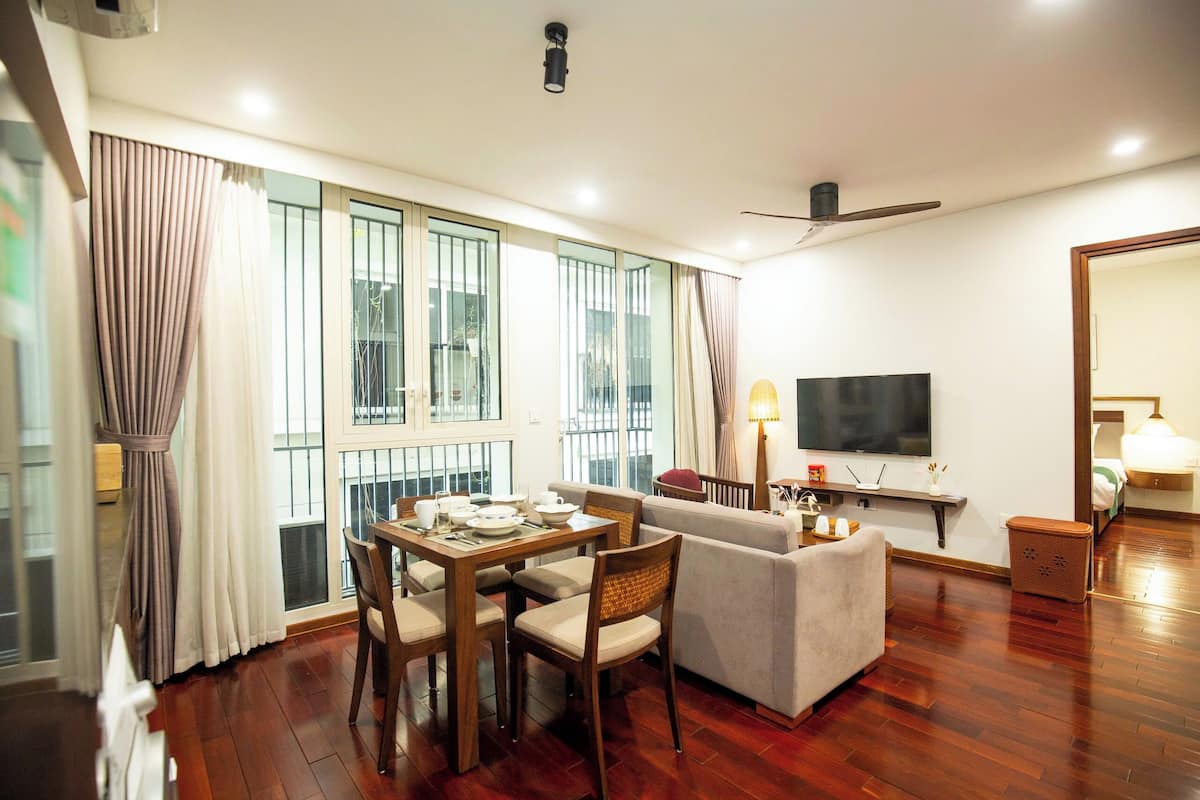 Studio Business, 2 phòng ngủ, bếp, quang cảnh thung lũng | Khu phòng khách