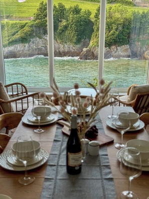 Dining - Seawood Villa • Devon • SeaViews • Beachfront (Combe Martin)