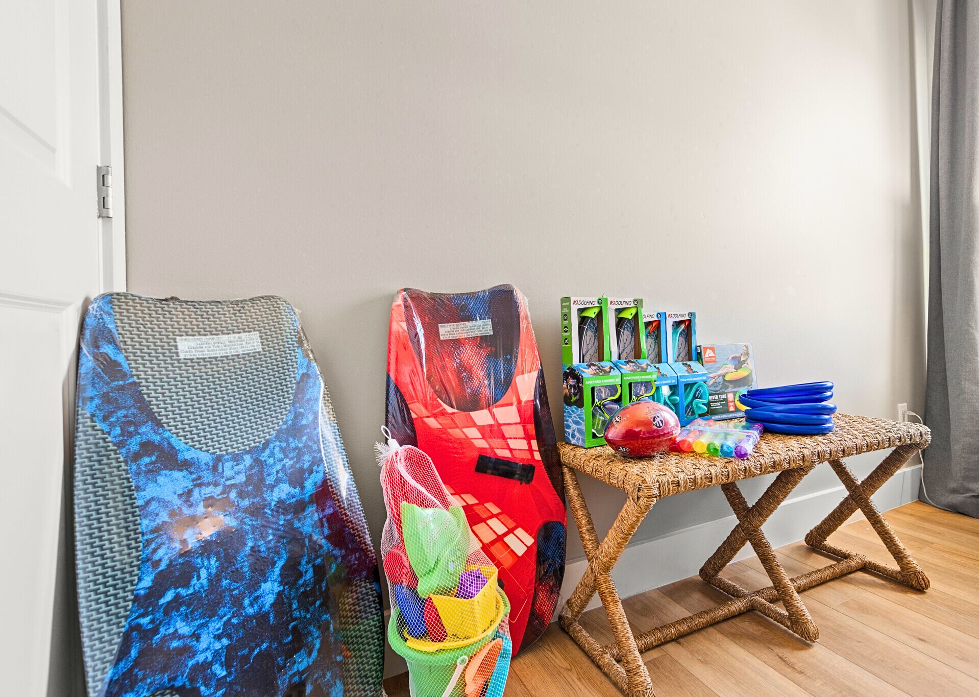 Catch the waves! Surfboards and other beach gear are available for borrowing or rent—everything you need for a fun day by the sea.