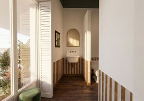 Double Room, City View | Bathroom | Free toiletries, soap, shampoo, toilet paper - Hotel Casa Treviño (Campo de Criptana)