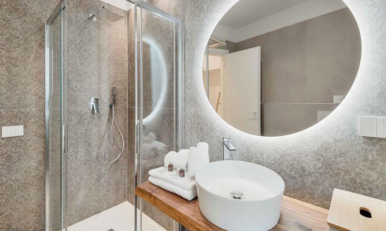 Shower, bidet, toilet paper