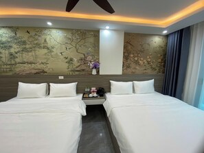 Family Double Room | Egyptian cotton sheets, premium bedding, down comforters - Eco Hotel Hanoi (Hanoi)