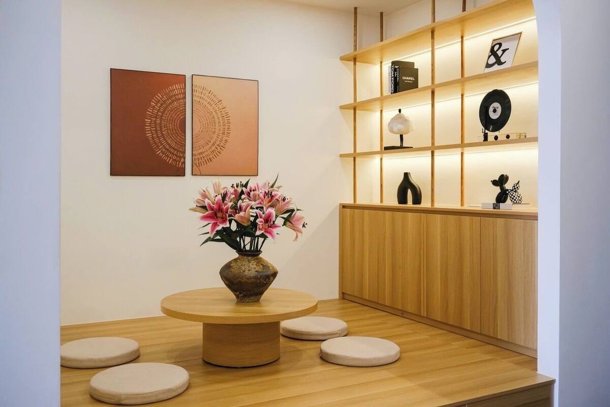 Royal-Apartment, 2 Schlafzimmer, 2 Bäder, Stadtblick | Wohnbereich