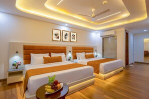 In-room safe, desk, laptop workspace, blackout drapes - Hotel Urban Lion Near Delhi Airport (New Delhi)