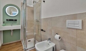 淋浴设施、坐浴桶、毛巾、卫生纸