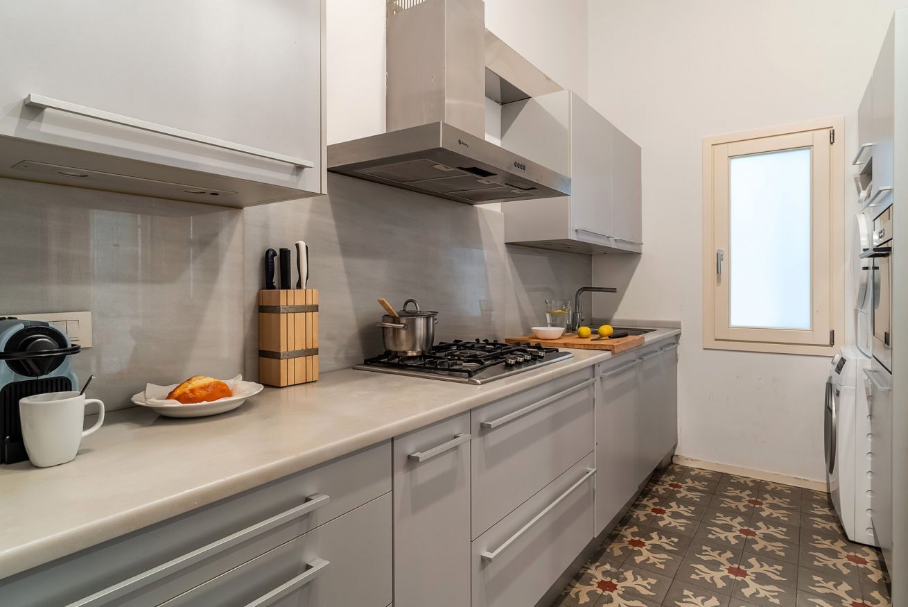 Fridge, microwave, dishwasher, toaster