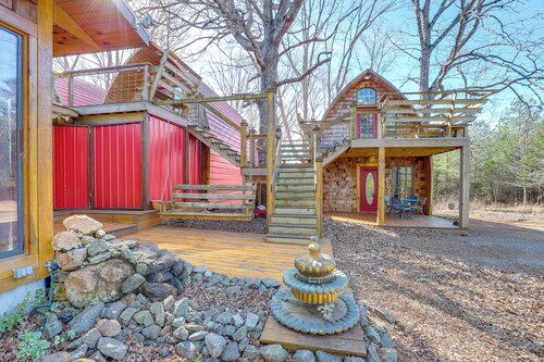 Mtn Cabin 1 Mi to Tiec: Outdoor Kitchen + Fire Pit