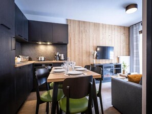 Apartment | Private kitchen - Premium 2-bedroom Lodge Near Slopes (La Salle-les-Alpes)