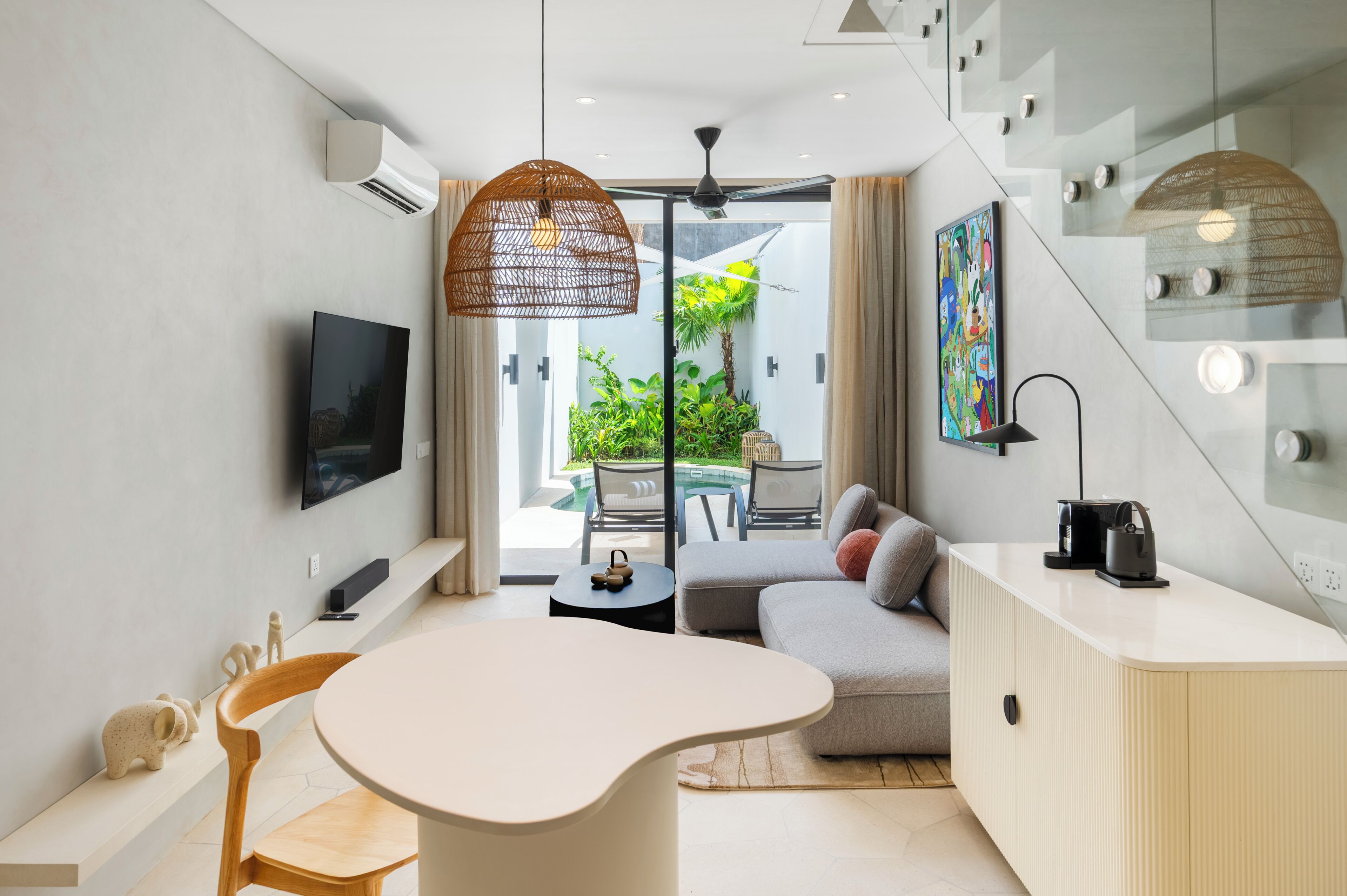 Villa, 1 soverom, privat basseng | Spisestue
