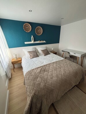 2 chambres, fer et planche à repasser, Wi-Fi, literie fournie