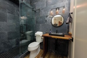 Douche, serviettes fournies