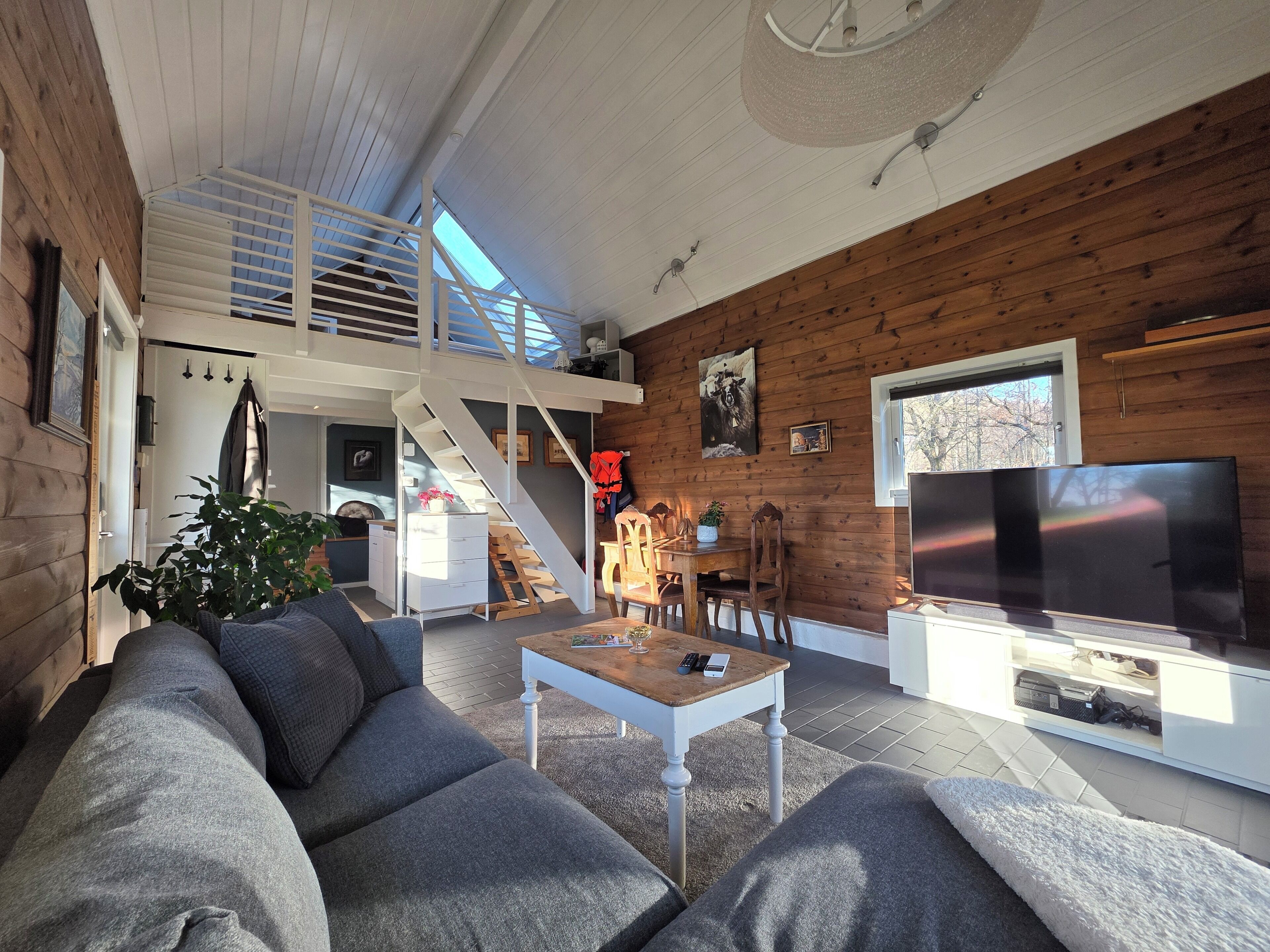 Smart TV, books, stereo