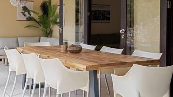 Villa, Pool View | Dining