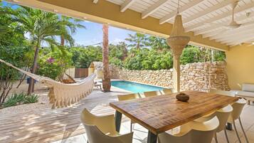 Villa, Pool View | Outdoor dining