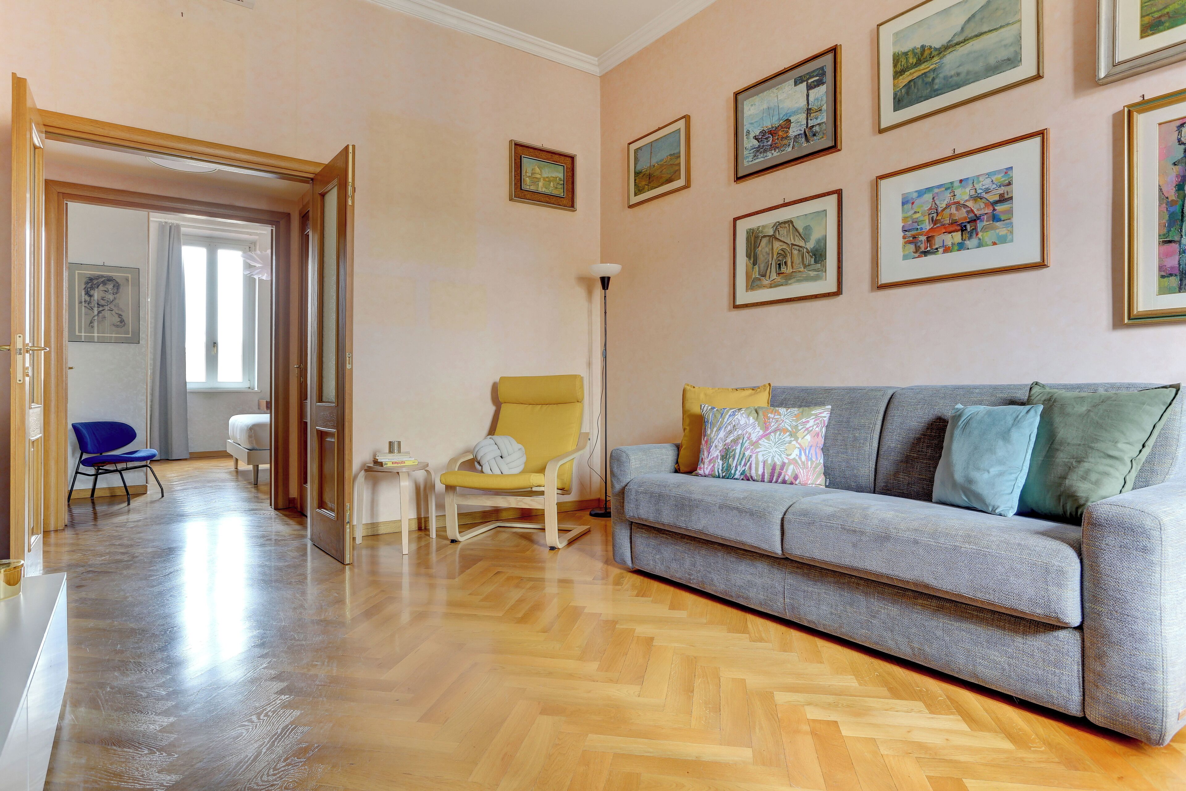 Apartment, City View | Living area