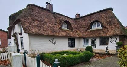 Romantic thatched house with sauna near Friedrichstadt