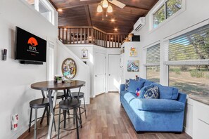 Dining - Fox Hollow | Creekside Tiny House with Loft, Deck & Fire Pit in Wimberley (Wimberley)