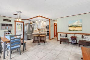Dining - Blue Haven Bungalow | Walk to Cypress Falls, Fire Pit & Fenced Yard (Wimberley)