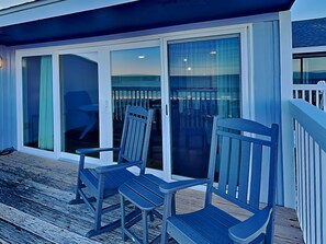 Terrace/patio - Sea Colony #35B - Sunrise Balcony +  Community Pool (Carolina Beach)