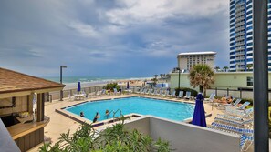A heated pool - Feel the Sea Breeze, Stylish 2 BR Condo on the Beach W/ Pool (Daytona Beach)